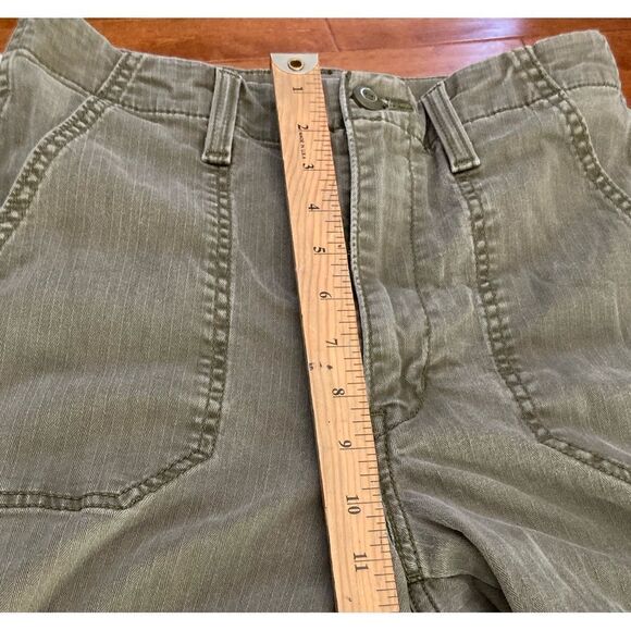 Levi Strauss green cropped high rise pants with stretch size 27 - Picture 5 of 9